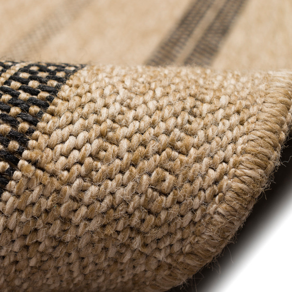 Sahara Multi Border Indoor/Outdoor Rug Natural 7'10"x9'10"