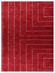 HAND KNOTTED LOOM SILK ECO-FRIENDLY RUGS-8'x10',Rectangle,Red Beige,Geometric