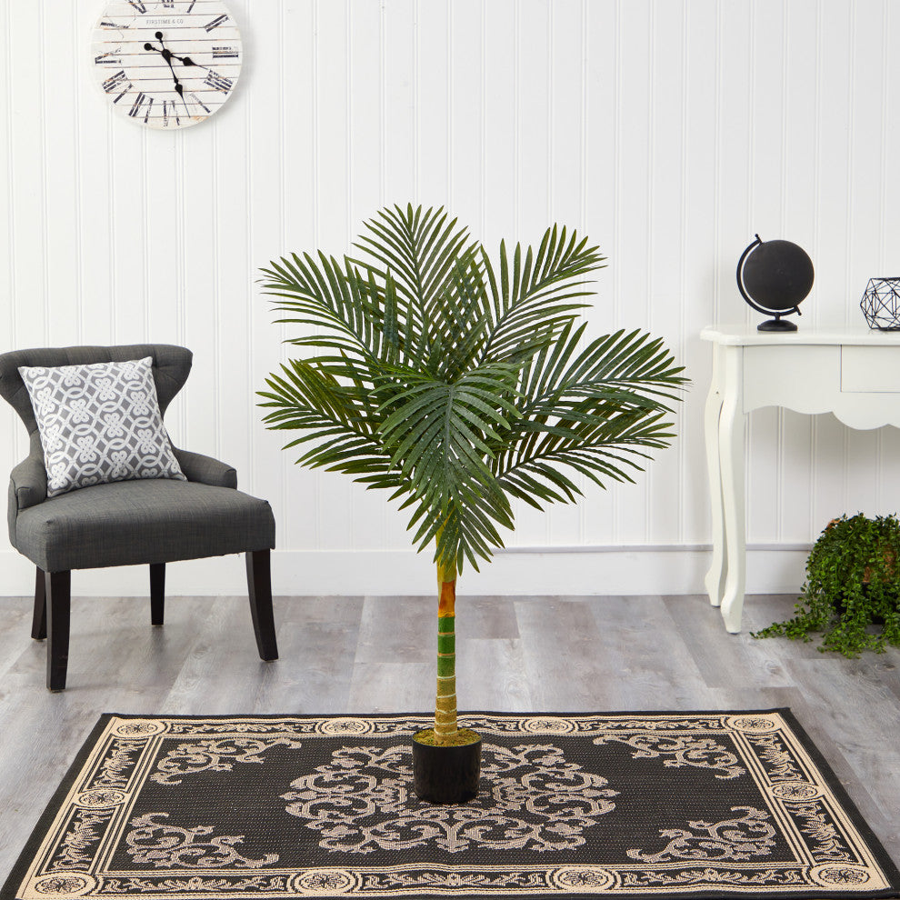 4 ft. Golden Cane Artificial Palm Tree
