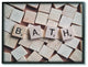 Stupell Industries Bath Scrabble Letters Bathroom Photograph, 16 x 20