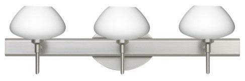 Peri 3 Light Wall Lighting, Satin Nickel