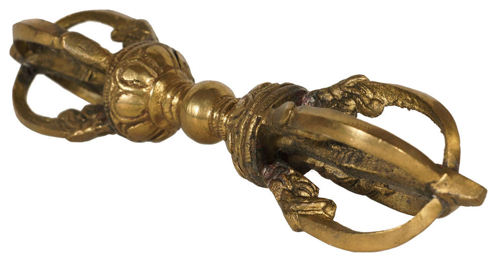 Consigned Vintage Tibetan Brass Dharma Instrument