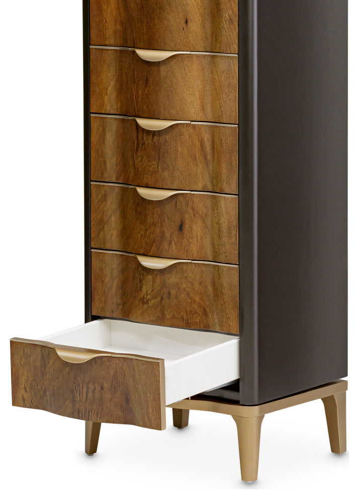 Malibu Crest Swivel Lingerie Chest - Crotch Mahogany