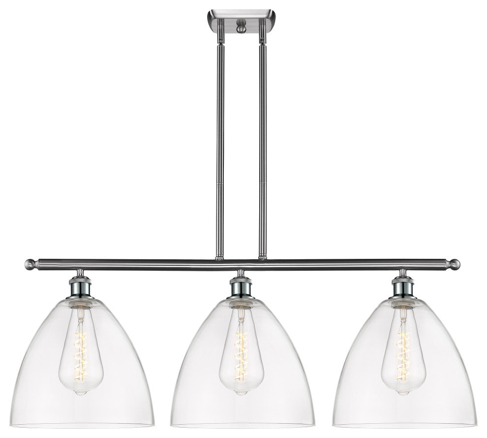 Innovations 516-3I-SN-GBD-122-LED 3 Light Island Light, Brushed Satin Nickel