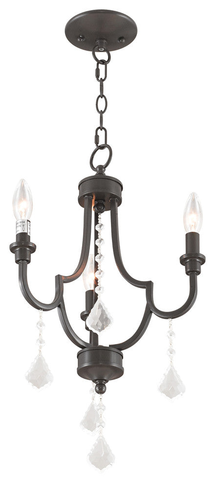 Glendale 3-Light Mini Chandelier, English Bronze