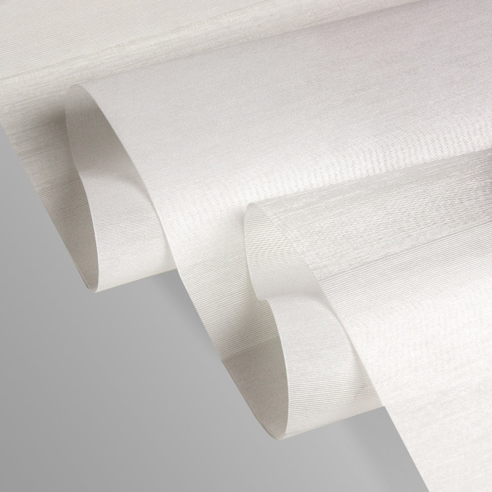 Blanched White-Mrytle 6-Panel Track Extendable Vertical Blinds 70-130"x94"