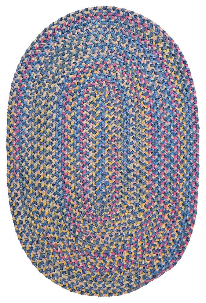 Botanical Isle Rug, Oasis Blue, 4'x6'