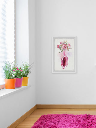 "Flower Ballet" Framed Painting Print, 24"x36"