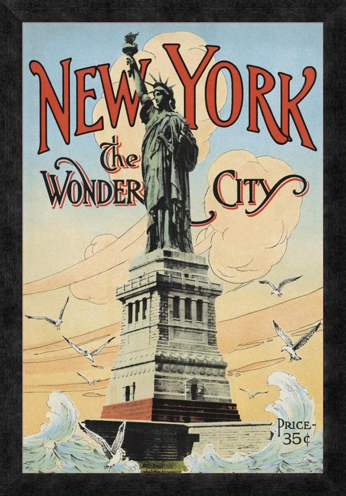 "New York; The Wonder City, 1902"  by Irving Underhill, 18x26"