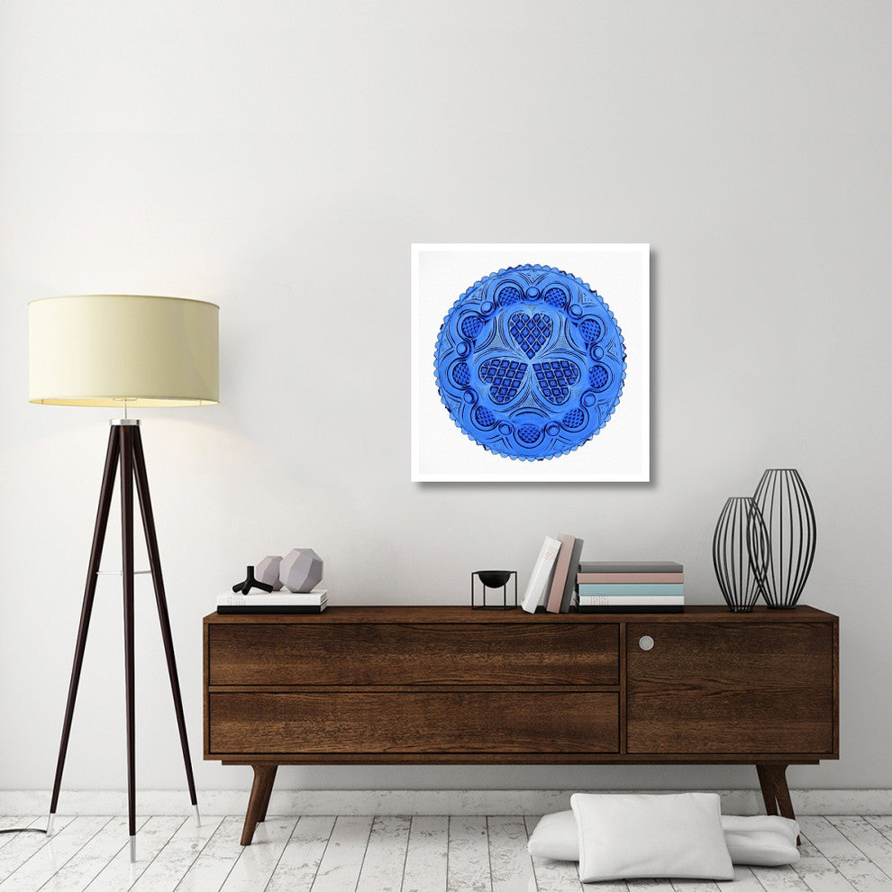 "Roman Rosette Tea Plate" Print 19th Century American Glassmaker, 32"x32"
