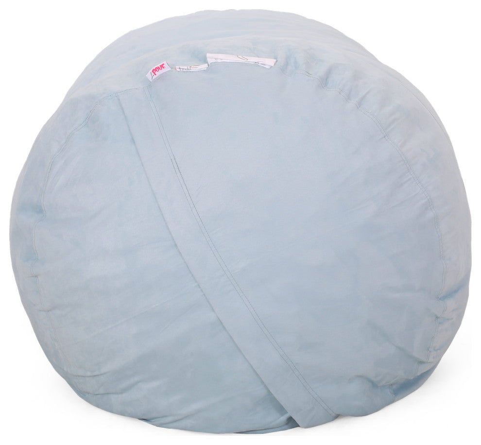 Liberty Modern 8 Foot Microfiber Pastel Bean Bag, Sea Foam Teal