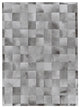 Natural Hide Cowhide Silver Area Rug, 5'x8'