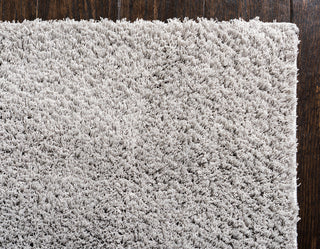 Unique Loom Light Gray Studio Solid Shag 4' 0 x 6' 0 Area Rug