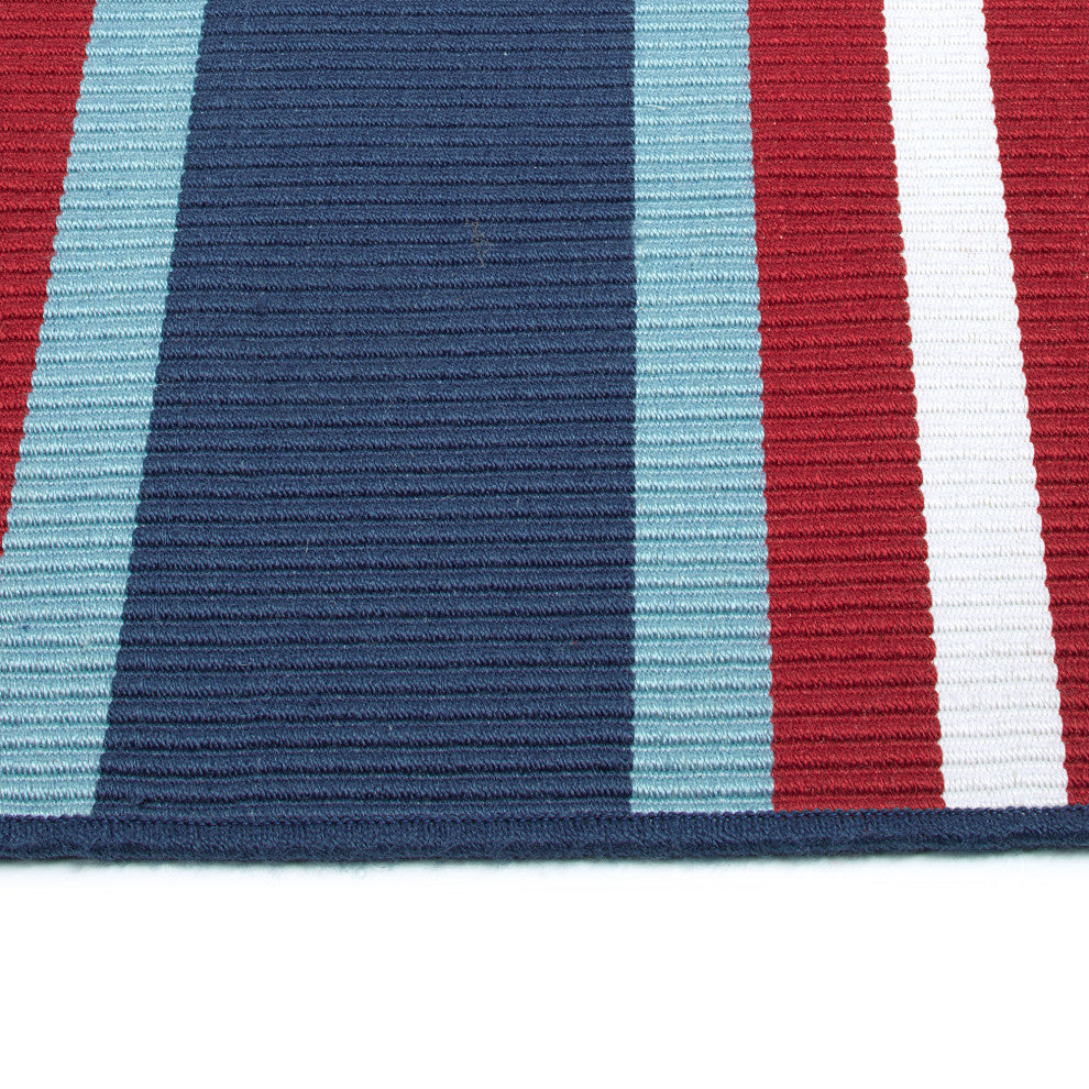 Voavah Blue 2' x 3' Rectangle Throw Rug