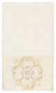 100% Turkish Cotton Alyssa Embellished Hand Towel, Cream