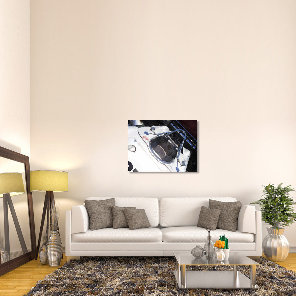 "Racing Car Cockpit Watercolor" Fine Art Print