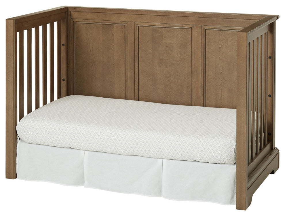 Hanley 56"W Wood Island Crib, Cashew