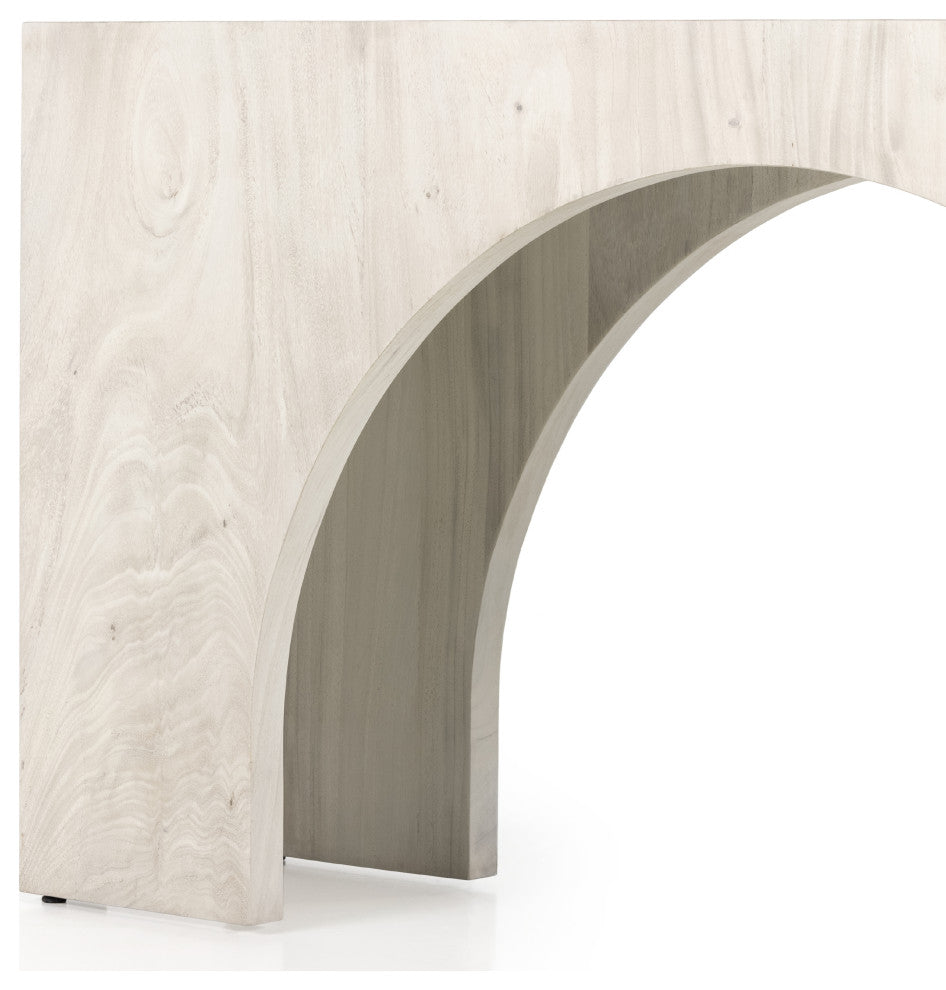 Fausto Console Table-Bleached Guanacaste