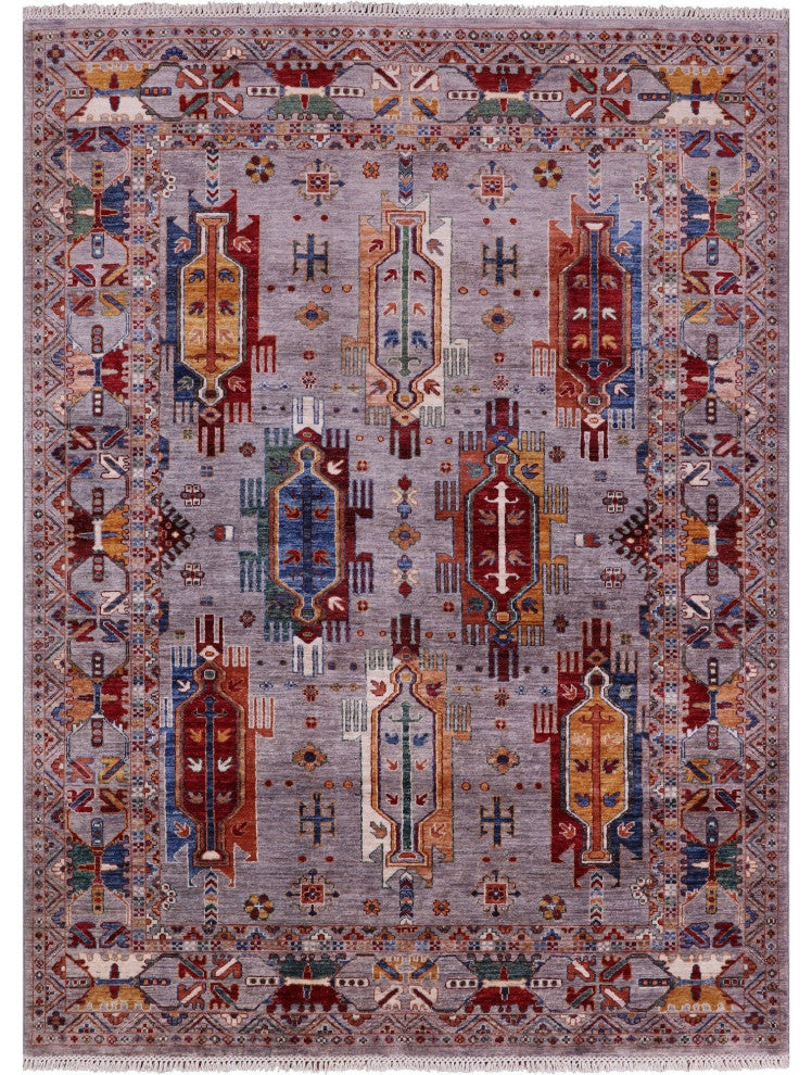 5' 10" X 7' 10" Fine Turkmen Ersari Handmade Rug Q11268