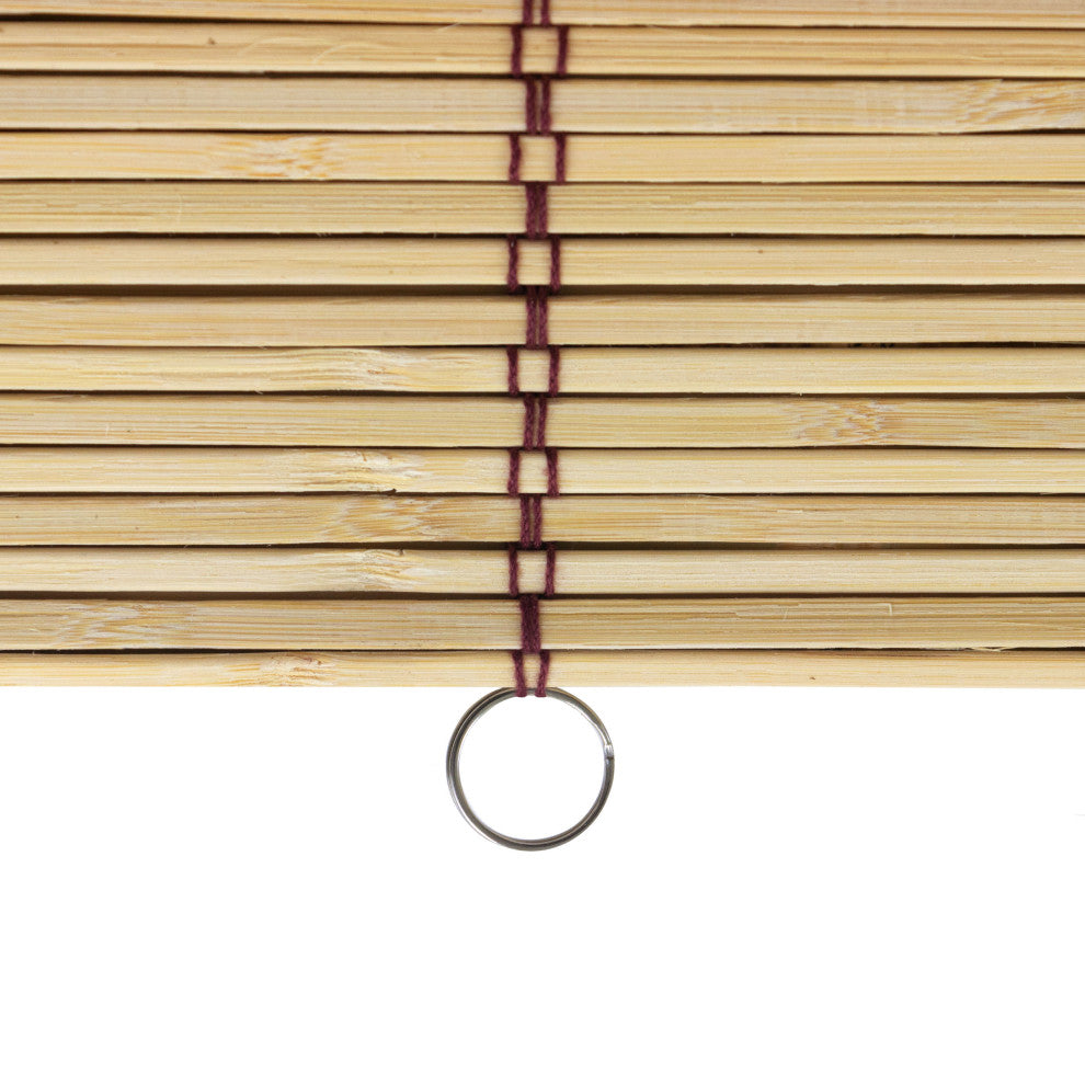 Burnt Bamboo Cordless Window Shade, Tortoise, 60" W