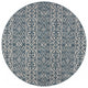 8' X 8' Blue And Gray Indoor Outdoor Area Rug