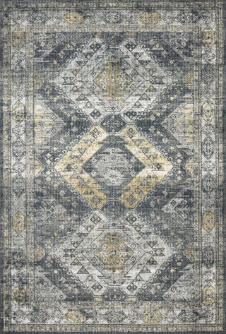 Graphite Silver Printed Skye Area Rug by Loloi II, Graphite/Silver, 9'x12'
