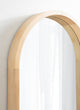 Hutton Wood Framed Arch Mirror, Natural, 20"x30"