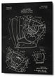 Epic Graffiti "Baseball Glove Blueprint Patent Chalkboard" Giclee Canvas,26"x40"