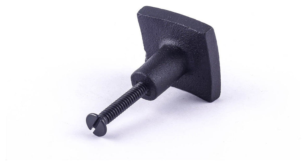 Square Maze Cabinet Hardware Iron Cabinet Knob Black