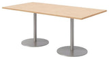 36 x 72" Table - Maple Top - Silver Base