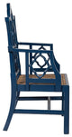 Italian Ivory Arm Chair, Mahogany