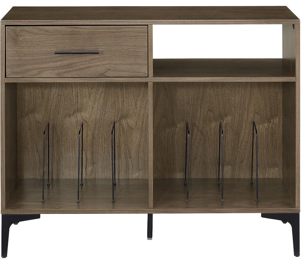 Sydney Record Storage Media Console Walnut