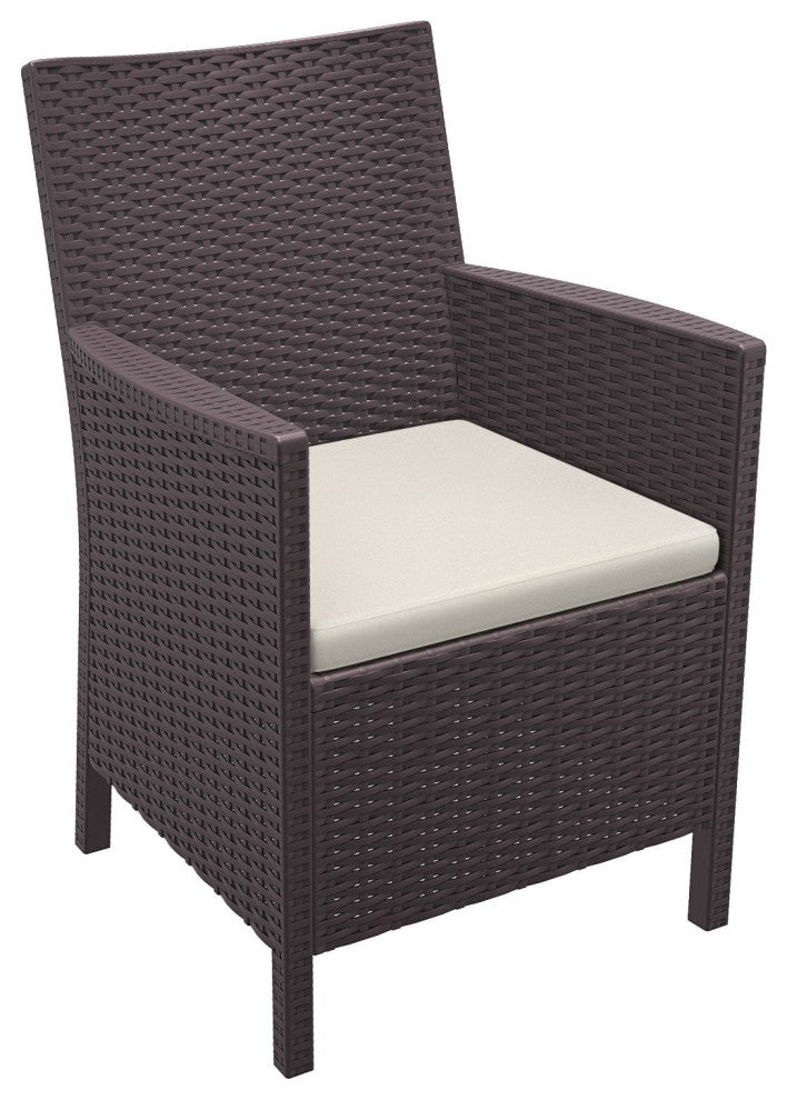 Compamia California 3-Piece Outdoor Chat Set, Brown