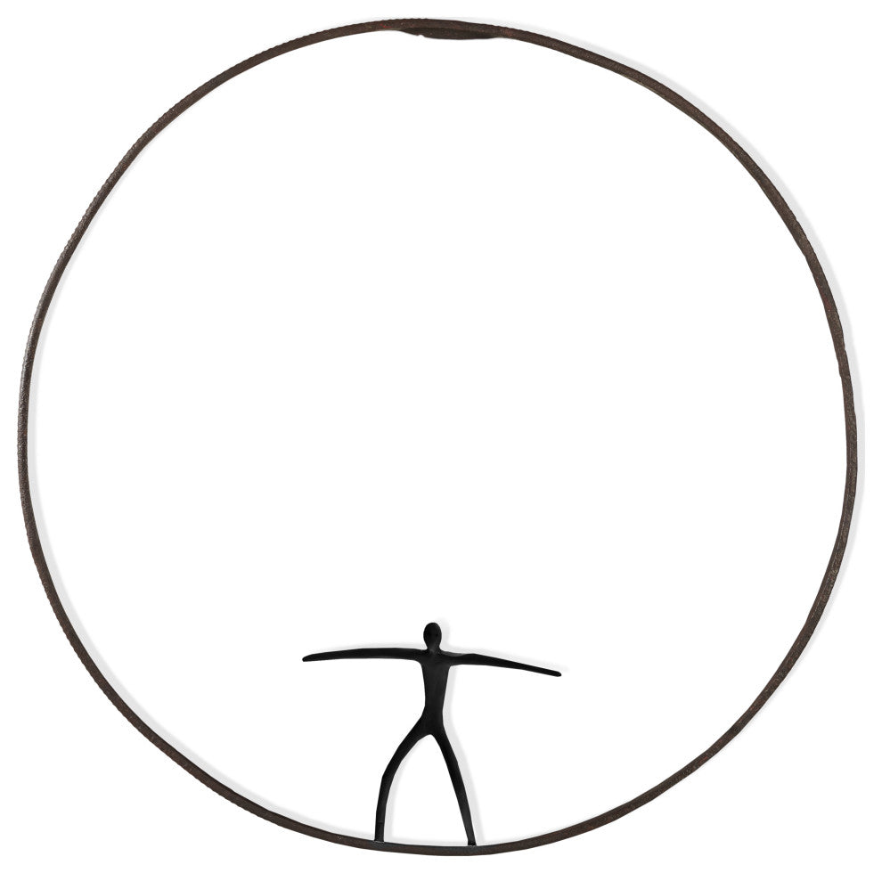 Olympic Figure, Iron Ring, Black, Style C