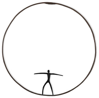 Olympic Figure, Iron Ring, Black, Style C