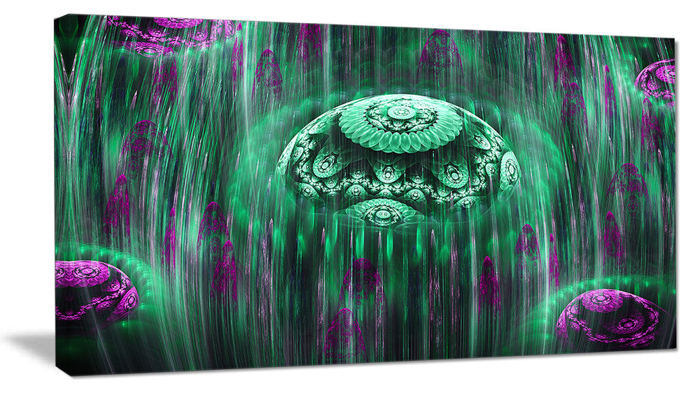 "World of Infinite Universe" Abstract Art on Canvas, 40"x20"