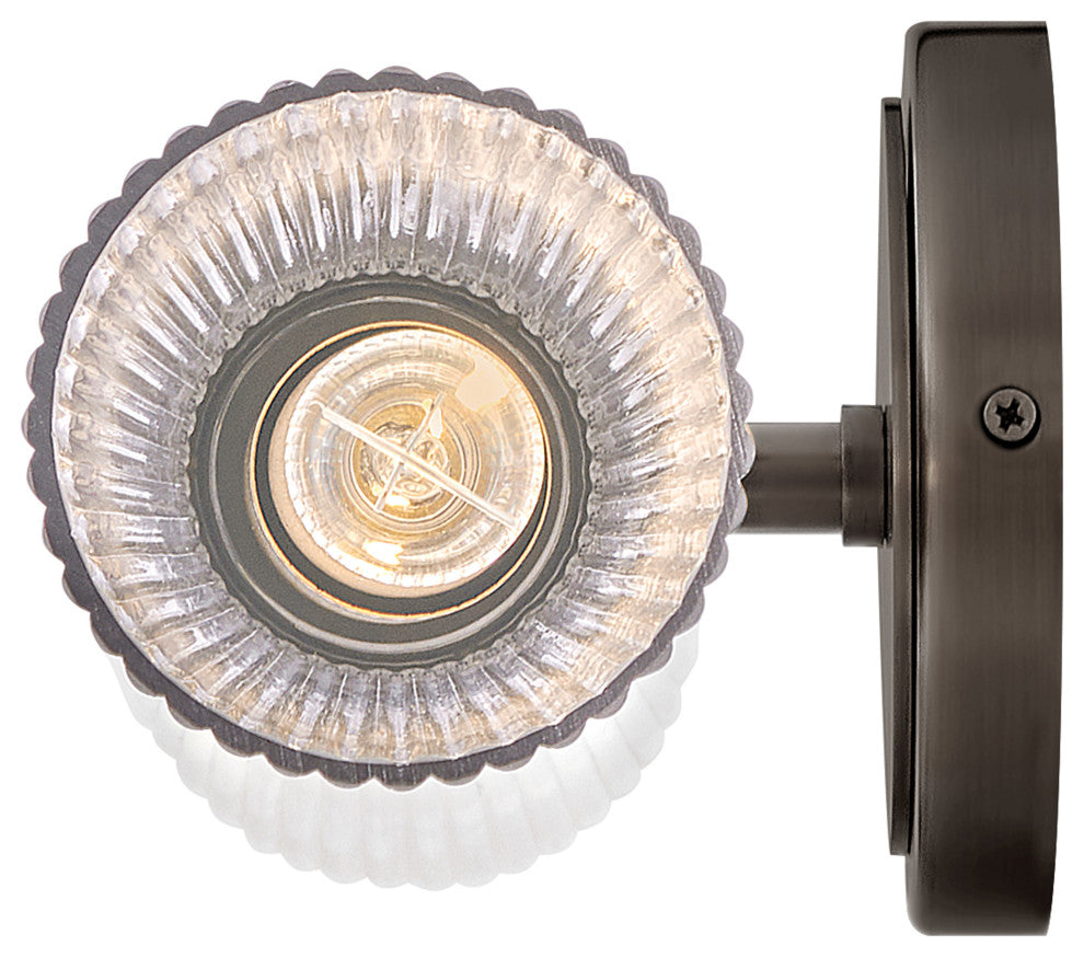 Hinkley Jude Medium Two Light Vanity, Black Oxide