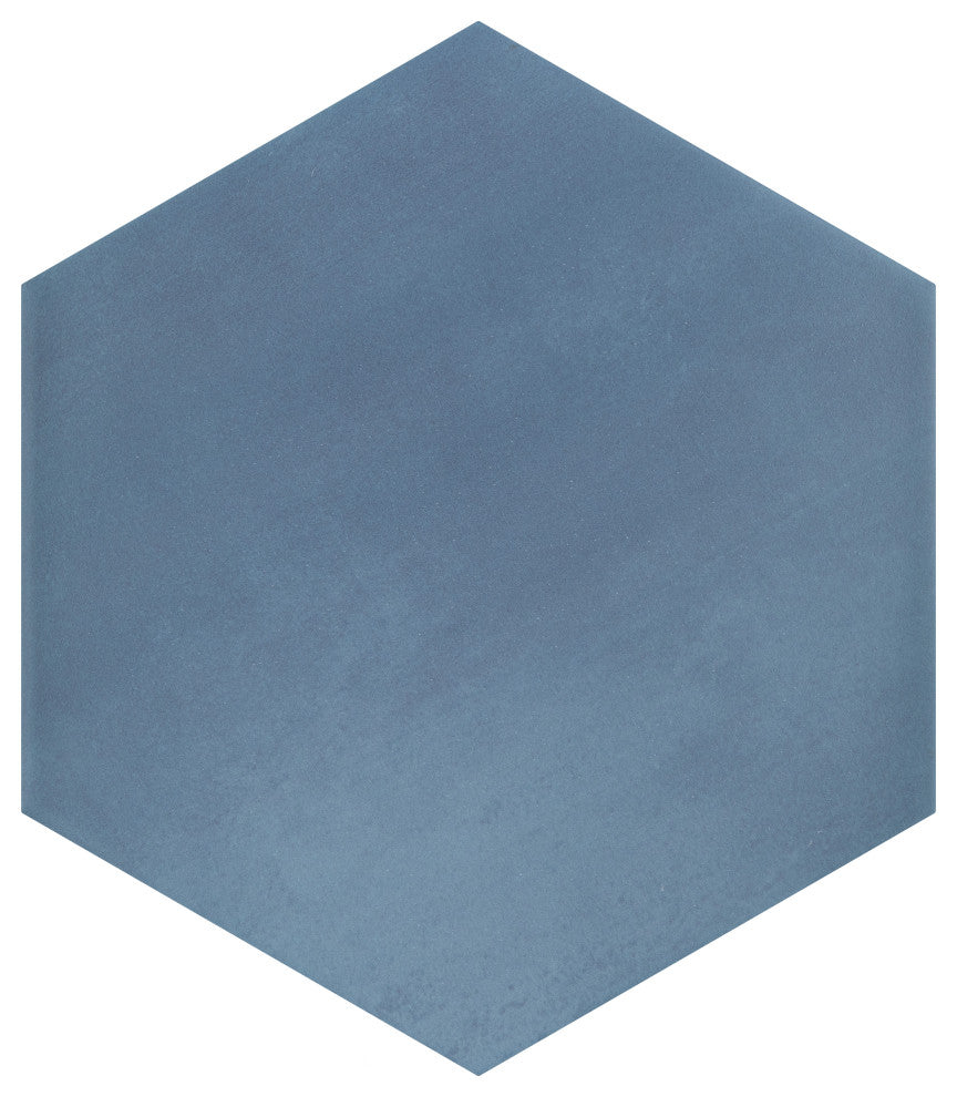 Horizon Hex Azul Porcelain Floor and Wall Tile