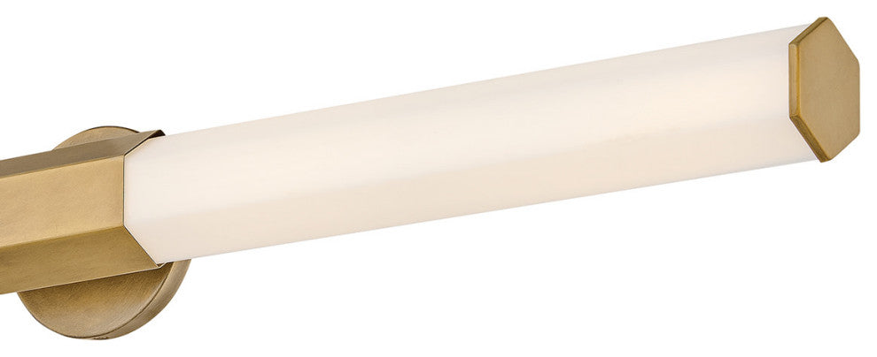 Hinkley Facet Bathroom Vanity Light, Heritage Brass, 40"