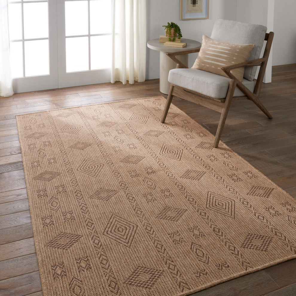 Vibe Sahel Indoor/Outdoor Tribal Brown Area Rug 8'X10'
