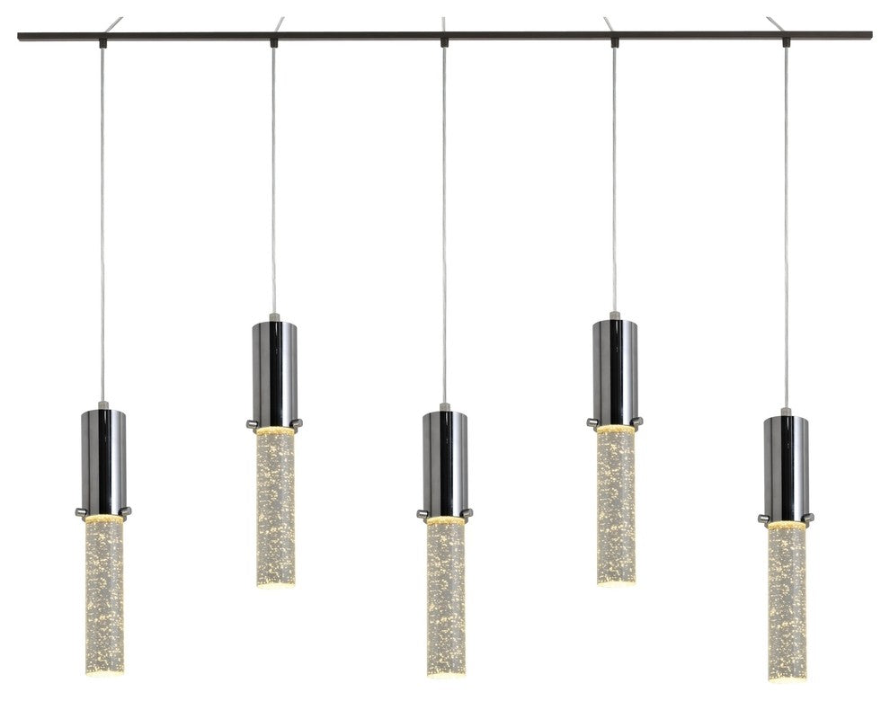 Woodbridge Lighting Pixie 5-Light Linear Pendant, 42"L