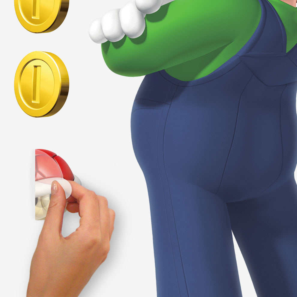 Super Mario Luigi And Mario Giant Peel and Stick Wall Decals