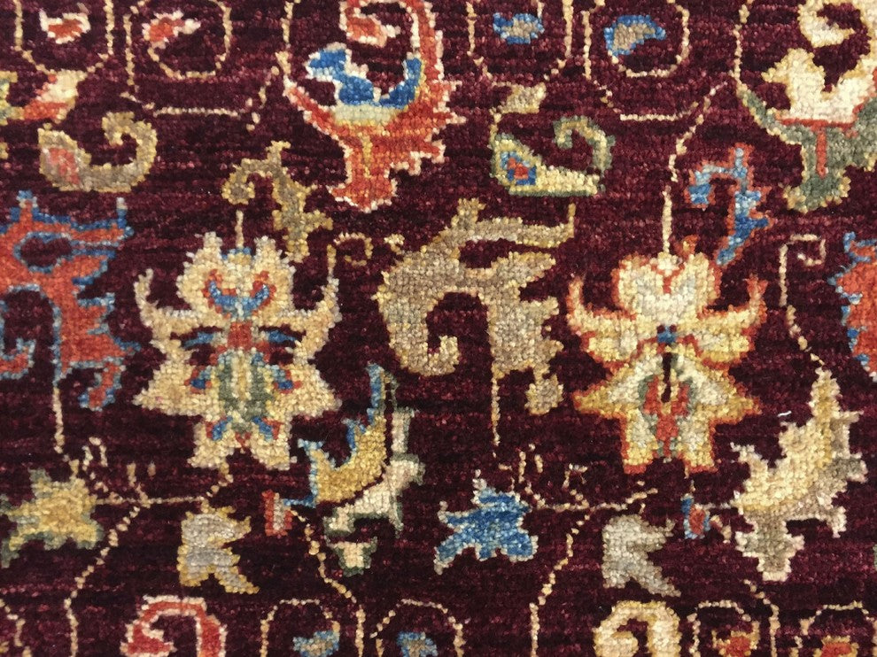 Peshawar Zaki Red/Gold Rug, 8'10x11'10