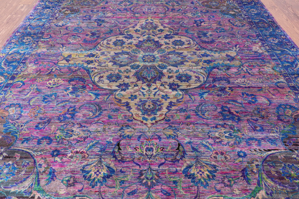 Handmade Persian Silk Rug7' 10" X 10' 0" Q6820