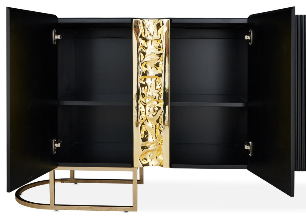 Lisbon Console Table Silken Matte Black