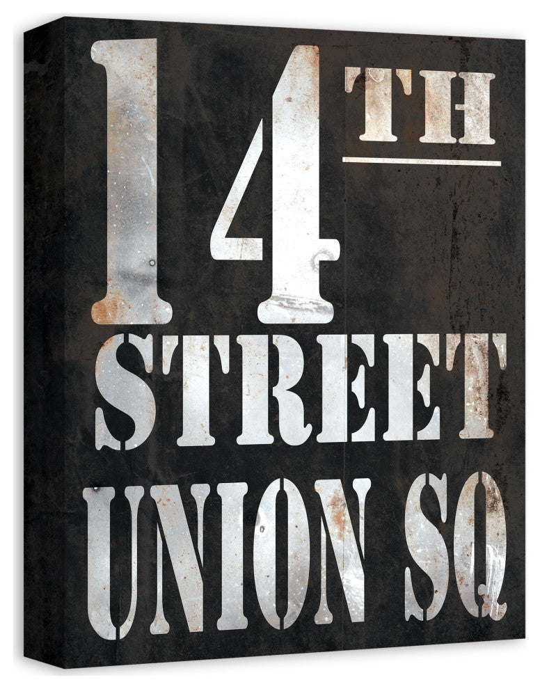 Vintage Street Sign 12x16 Canvas Wall Art