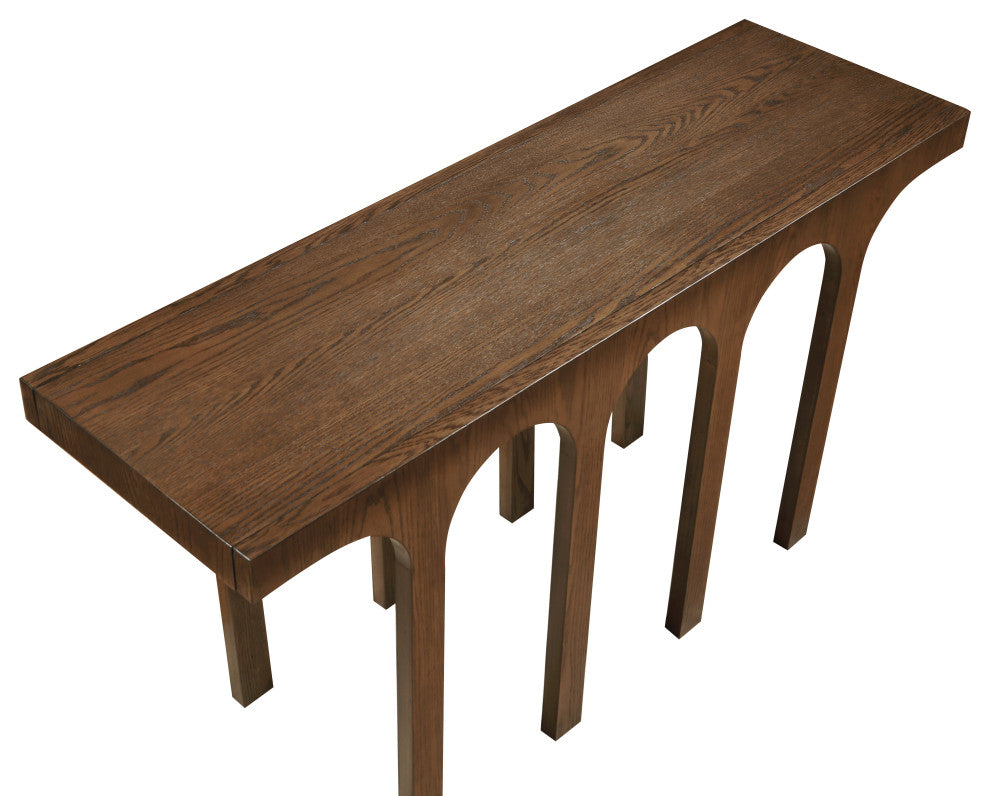 Westfield Console Table, Black, 58" Wide, Brown, 58"wide, Console Table