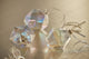 6-Piece Set Clear Luster Faceted Glass Hanging Ornaments, Octagon