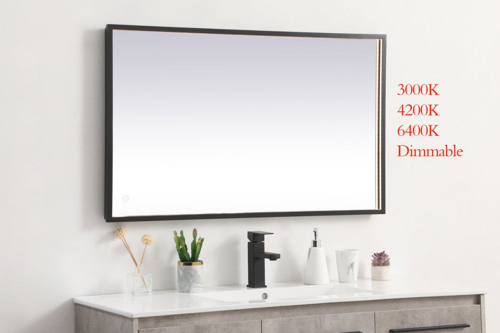 Modern Black Led Mirror