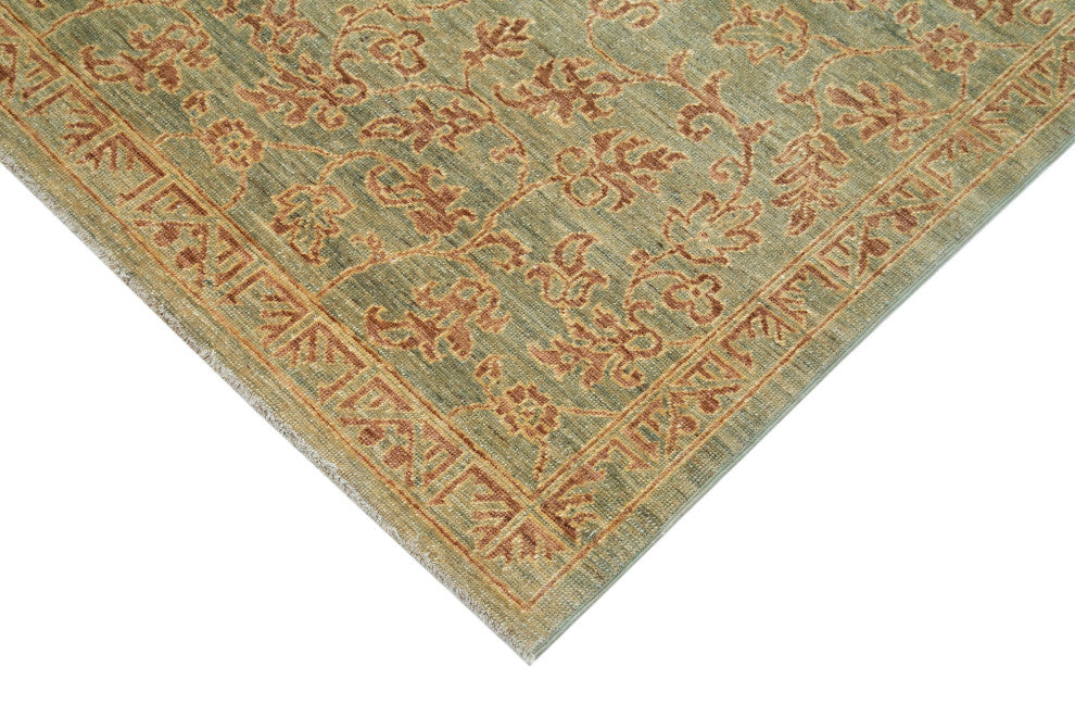 Rug N Carpet - Handwoven Oriental 6' 2" x 8' 7" Wool Oushak Area Rug